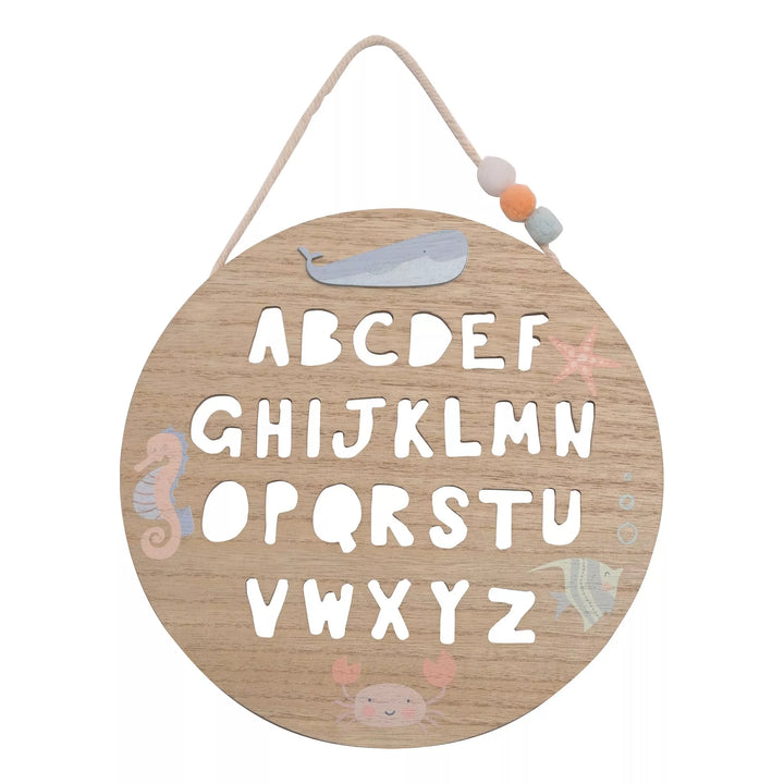 Mabel & Fox - Alphabet Plaque - Ocean