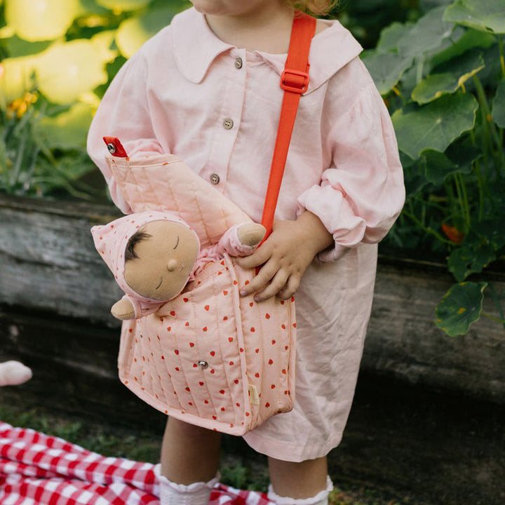 Olli Ella - Carrie Convertible Changing Set - Strawberry - Mabel & Fox