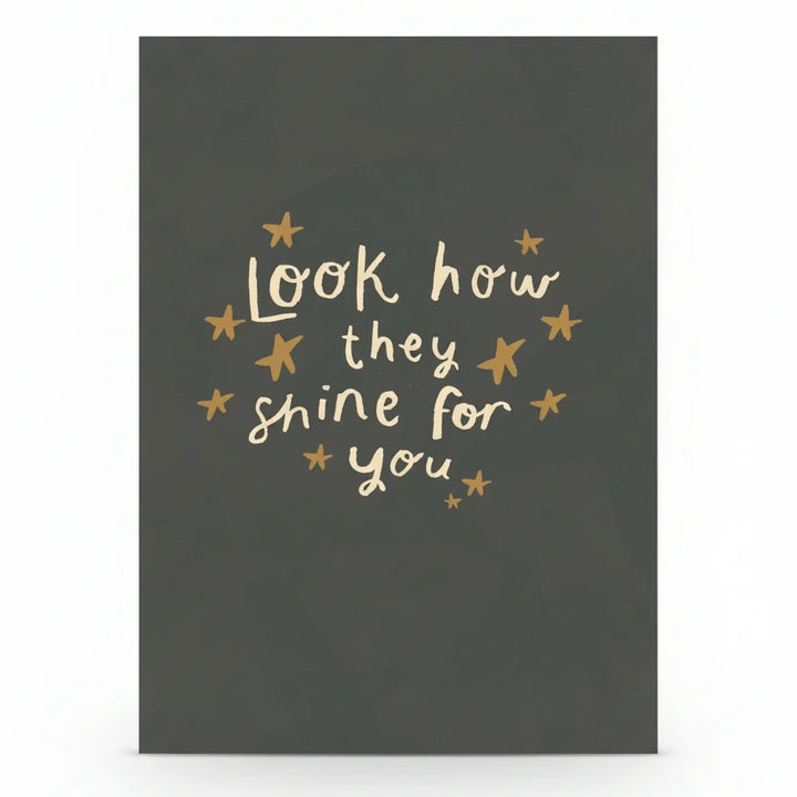 Yaya Studio - Art Print - Look How They Shine - Charcoal