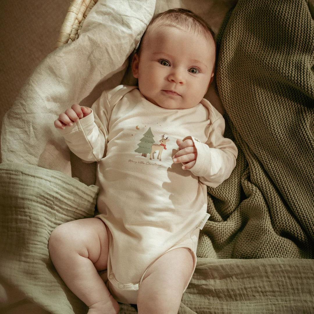 Little Dutch - Long Sleeved Bodysuit (2 Pack) - Little Christmas