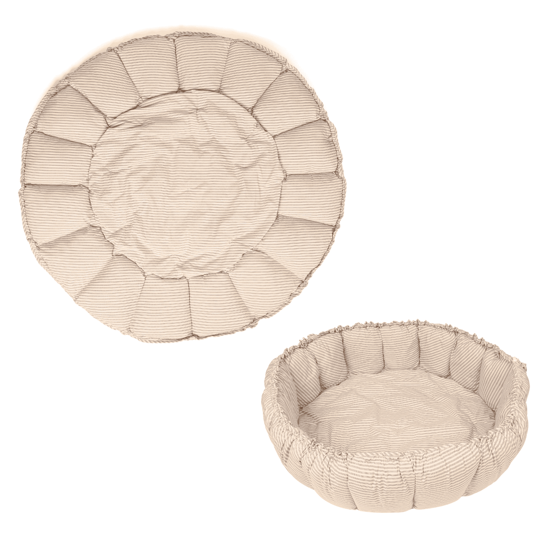 Play & Go - Soft Bloom Playmat - Blue Stripes - Mabel & Fox