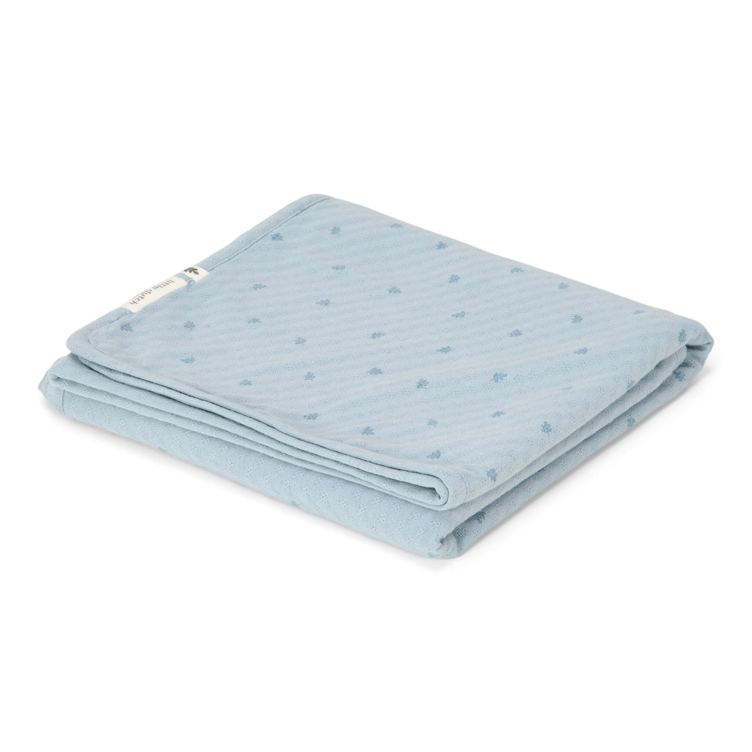 Little Dutch - Bassinet Blanket - Pure Denim Blue