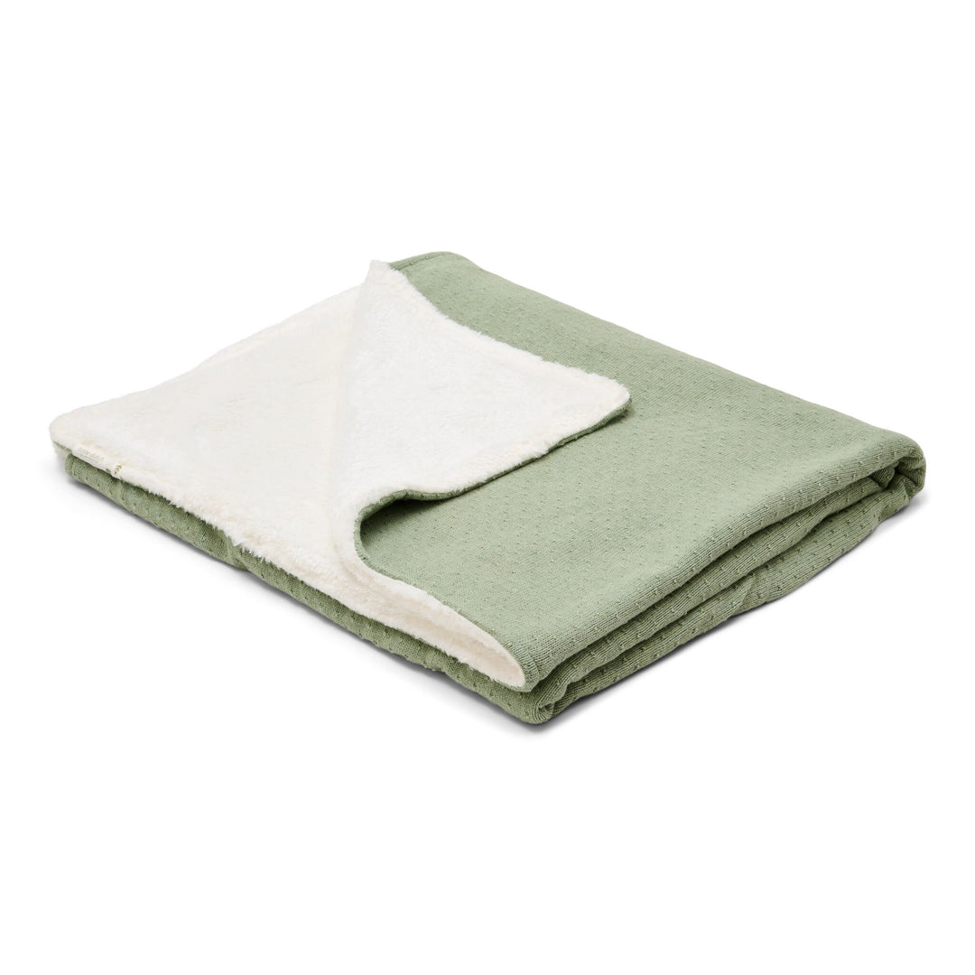Little Dutch - Knitted Bassinet Blanket - Pure Sage
