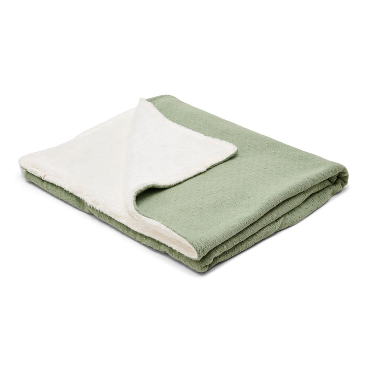 Little Dutch - Knitted Bassinet Blanket - Pure Sage