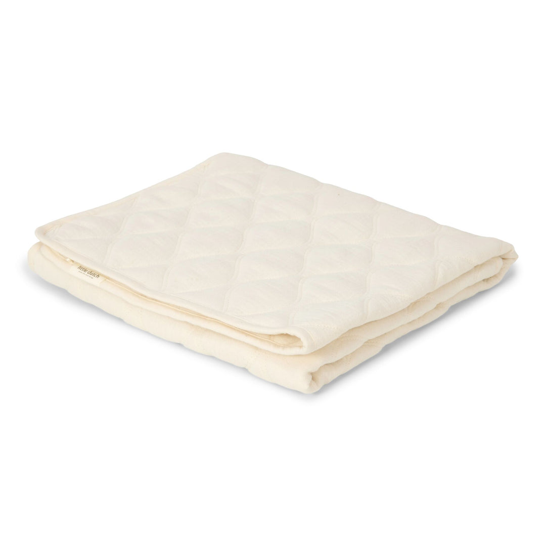 Little Dutch - Quilted Bassinet Blanket - Pure Soft White