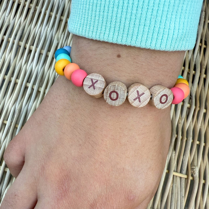 Cotton Twist – Beaded XOXO Friendship Bracelet Gift Kit - Mabel & Fox
