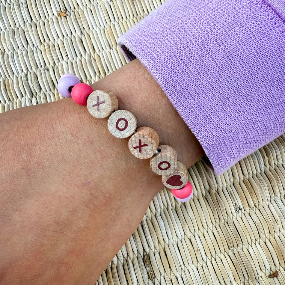 Cotton Twist – Beaded XOXO Friendship Bracelet Gift Kit - Mabel & Fox