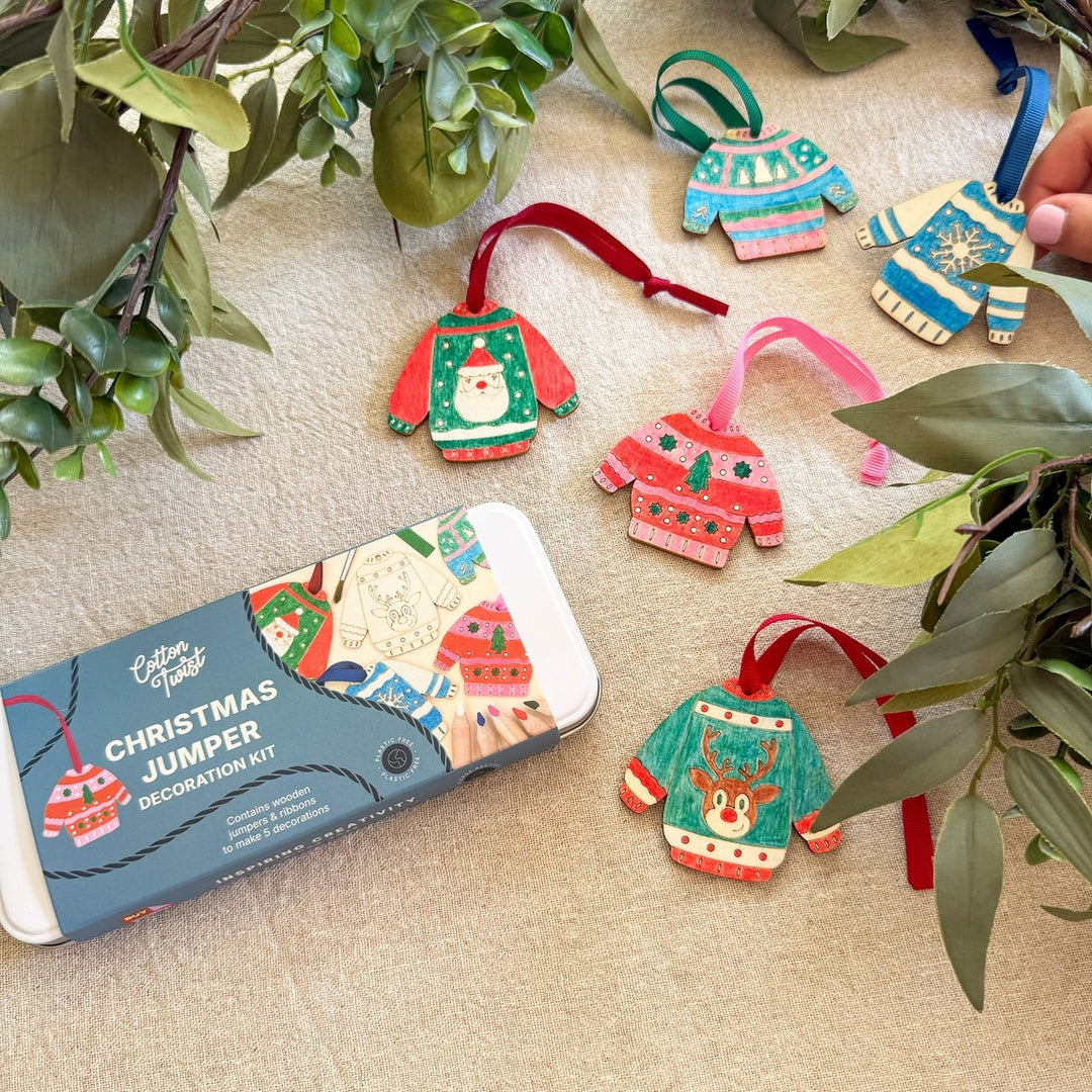 Cotton Twist - Christmas Jumper Decoration Kit - Mabel & Fox