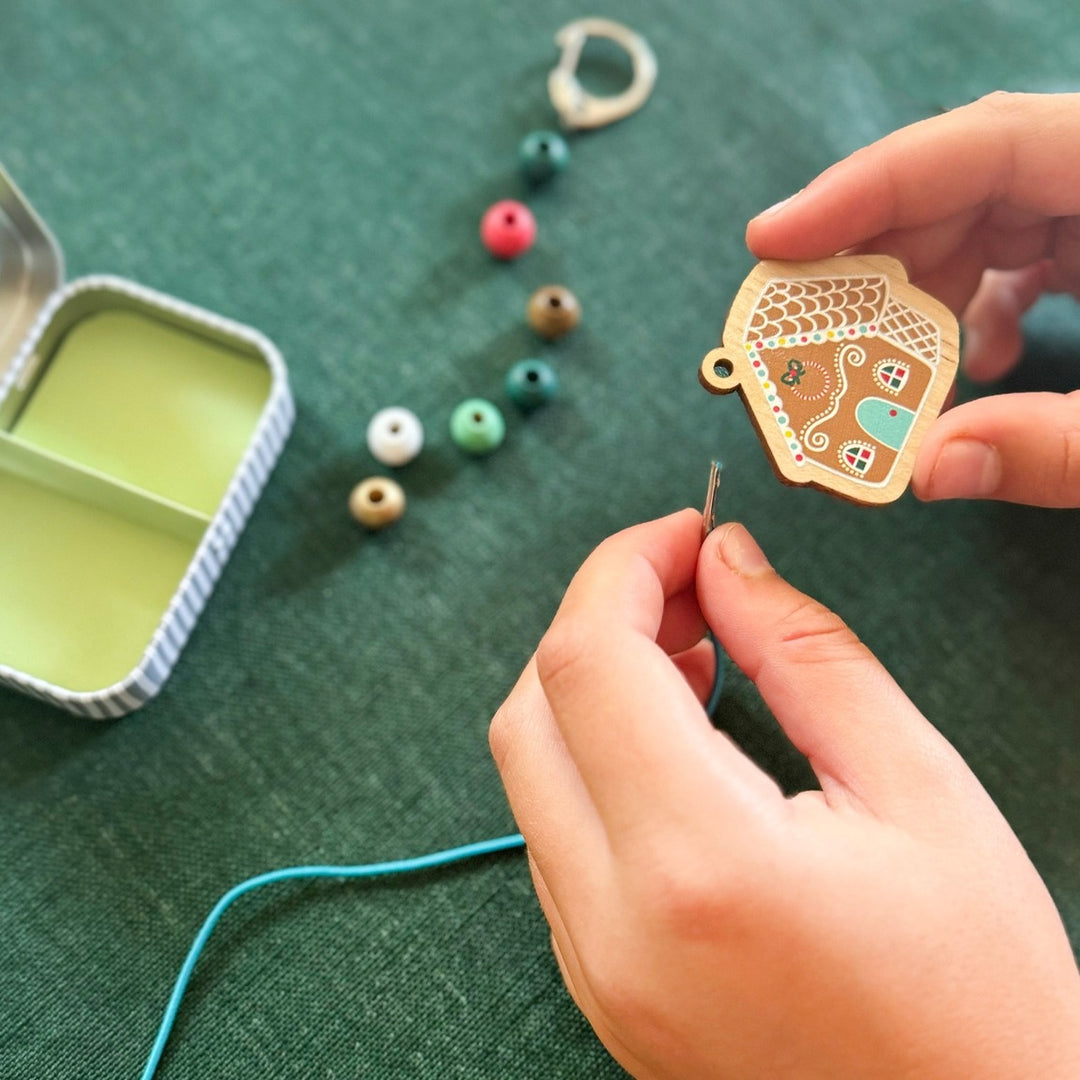 Cotton Twist - Gingerbread House Keyring Gift Kit - Mabel & Fox