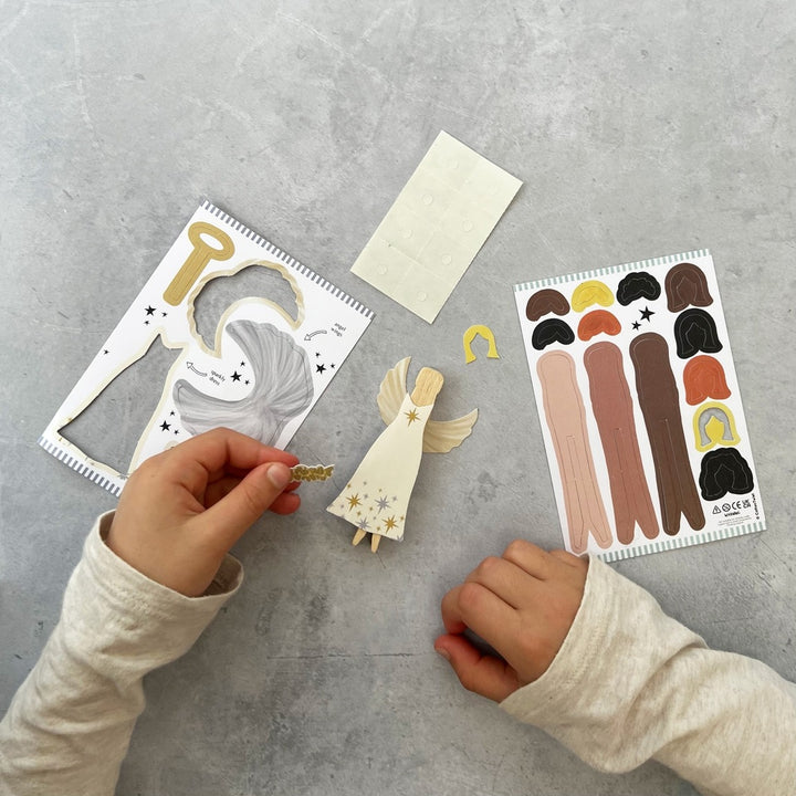 Cotton Twist - Make Your Own Angel Peg Doll - Mabel & Fox