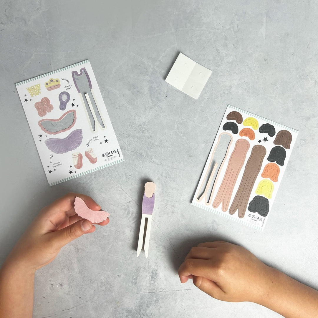 Cotton Twist - Make Your Own Ballerina Peg Doll - Mabel & Fox