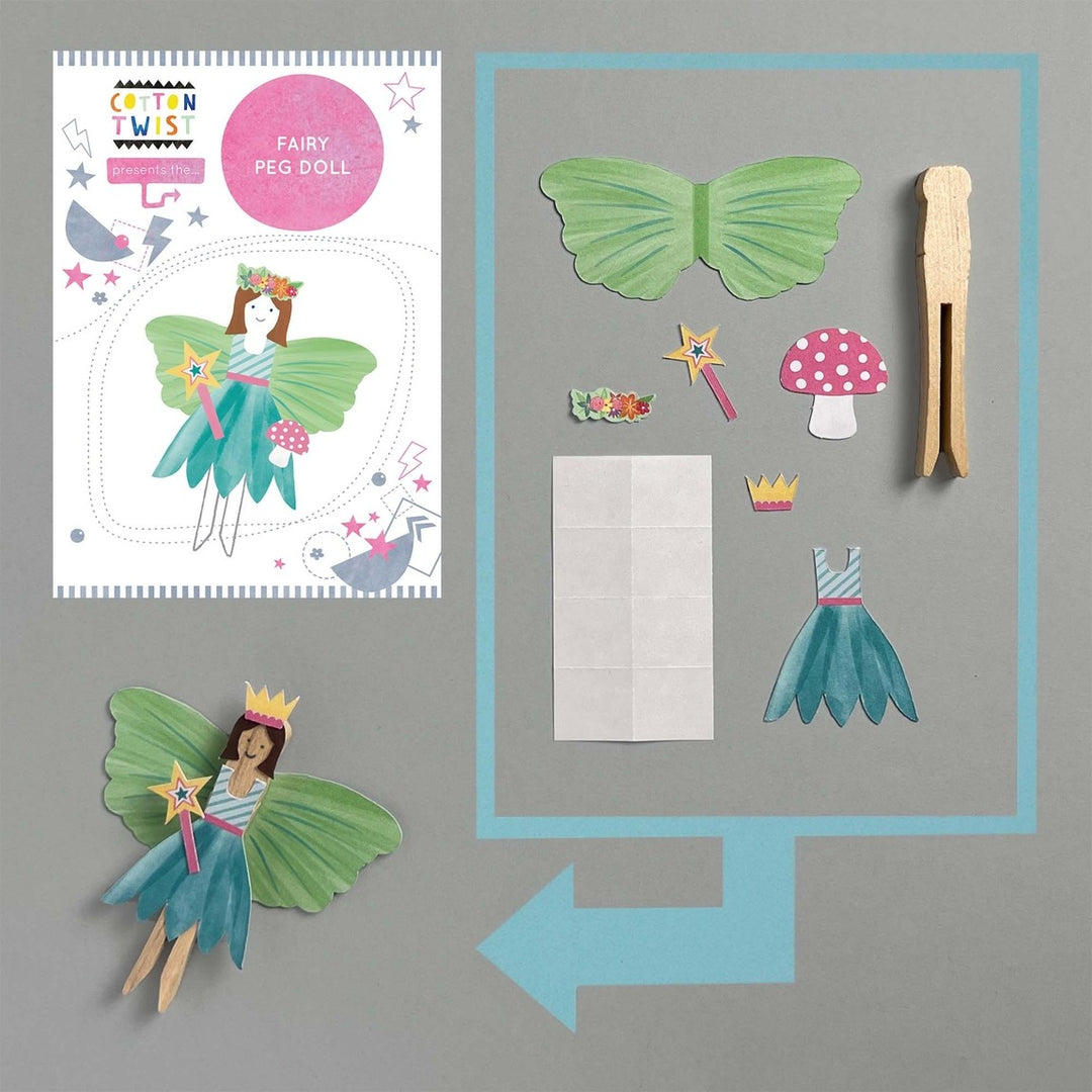 Cotton Twist - Make Your Own Fairy Peg Doll - Mabel & Fox