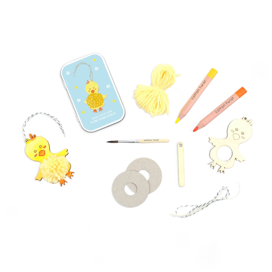 Cotton Twist – Make Your Own Pom Pom Chick – Easter Craft Kit - Mabel & Fox