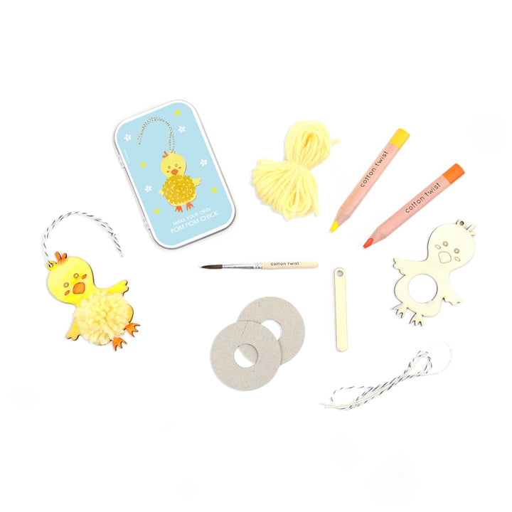 Cotton Twist – Make Your Own Pom Pom Chick – Easter Craft Kit - Mabel & Fox