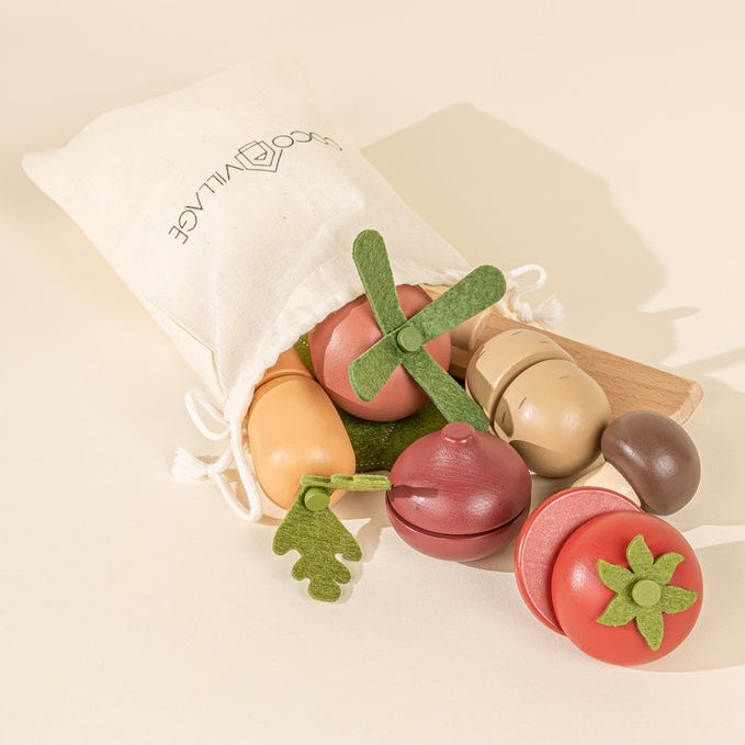 Coco Village - Wooden Vegetables Playset