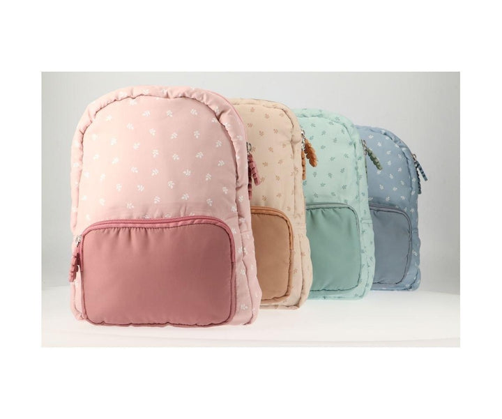 Tutete - Children's Padded Backpack - Leaves Blue