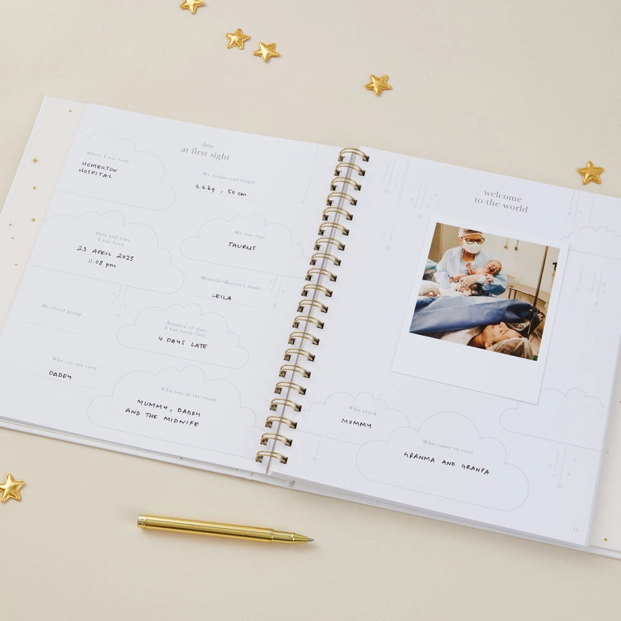 Blush & Gold - Baby Book - Pearl