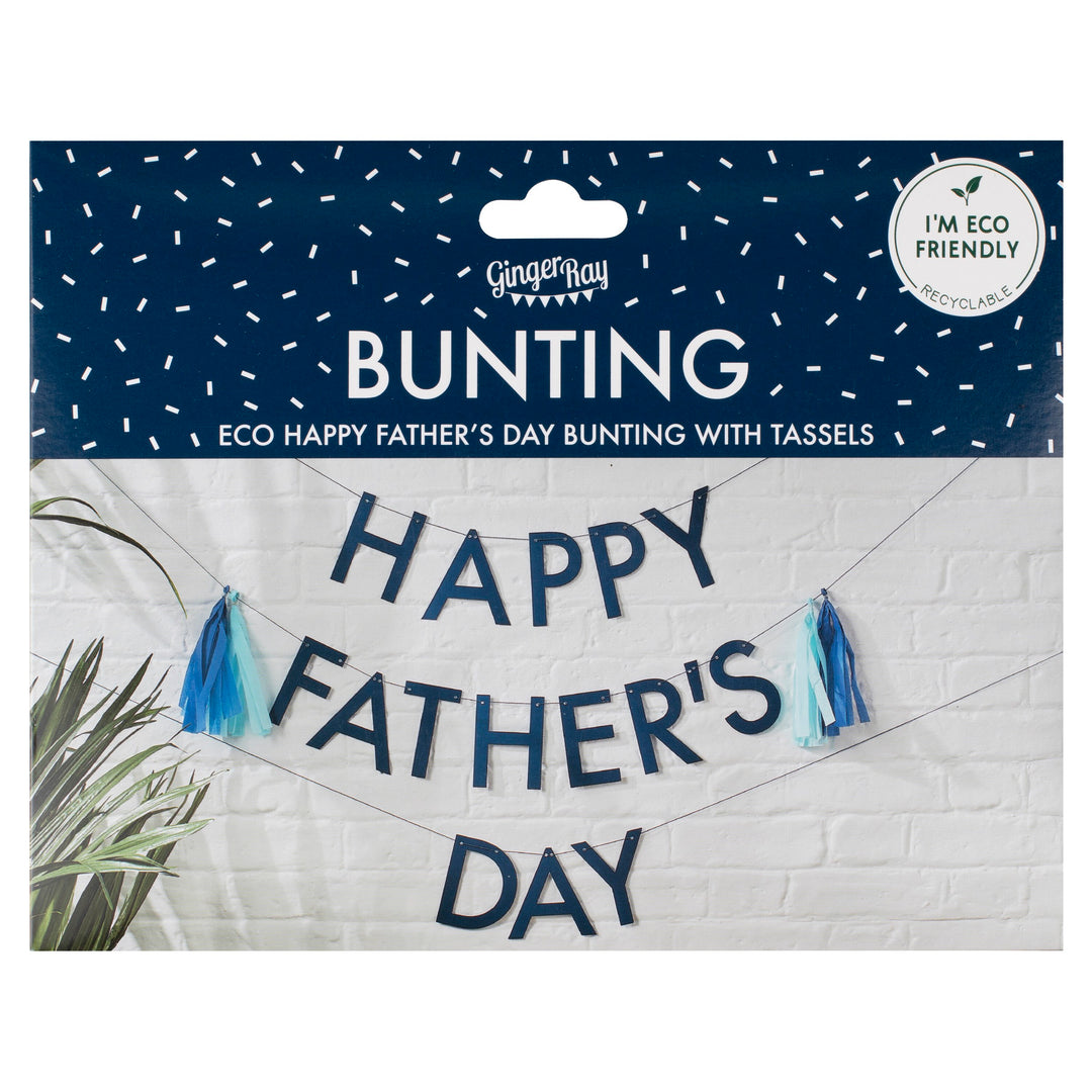 Ginger Ray - Happy Father's Day Bunting with Tassels