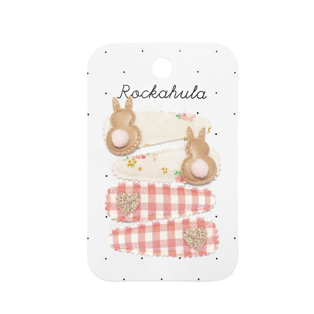 Tiny Blossom Bunny Fabric Clip Set Tiny Blossom Bunny Fabric Clip Set
