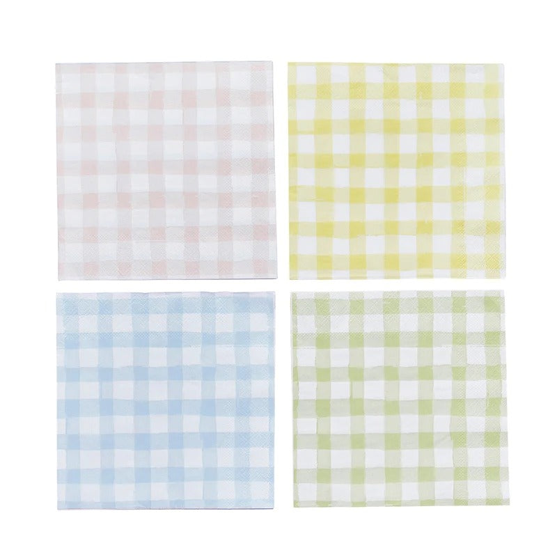 HootyBalloo By Green Club - Gingham Paper Napkins - (8 Pack)
