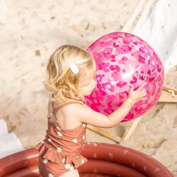 Swim Essentials - Beach Ball - Neon Leopard Print