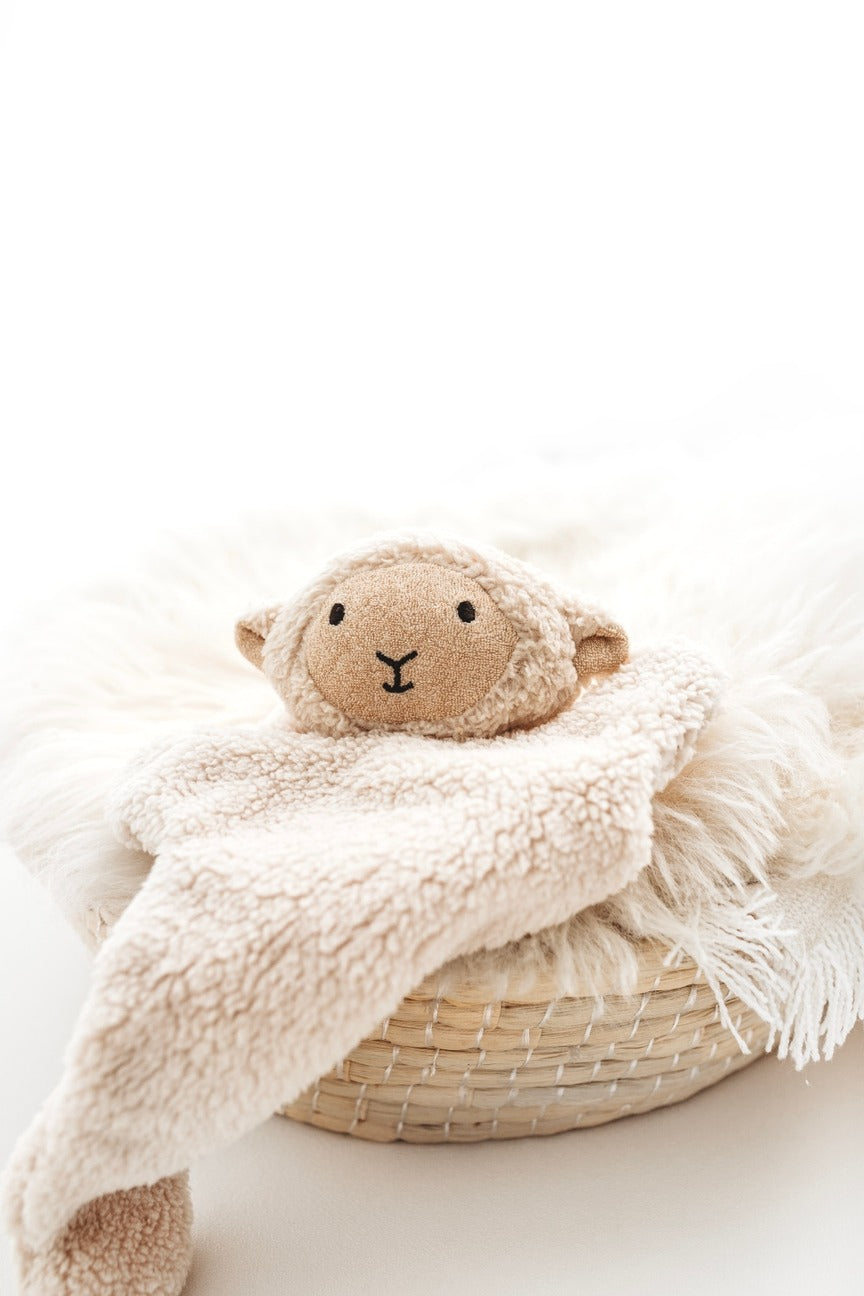 Designs By A Little Bit Of Hope - Snuggle Teddy - Cream Sheep - Mabel & Fox