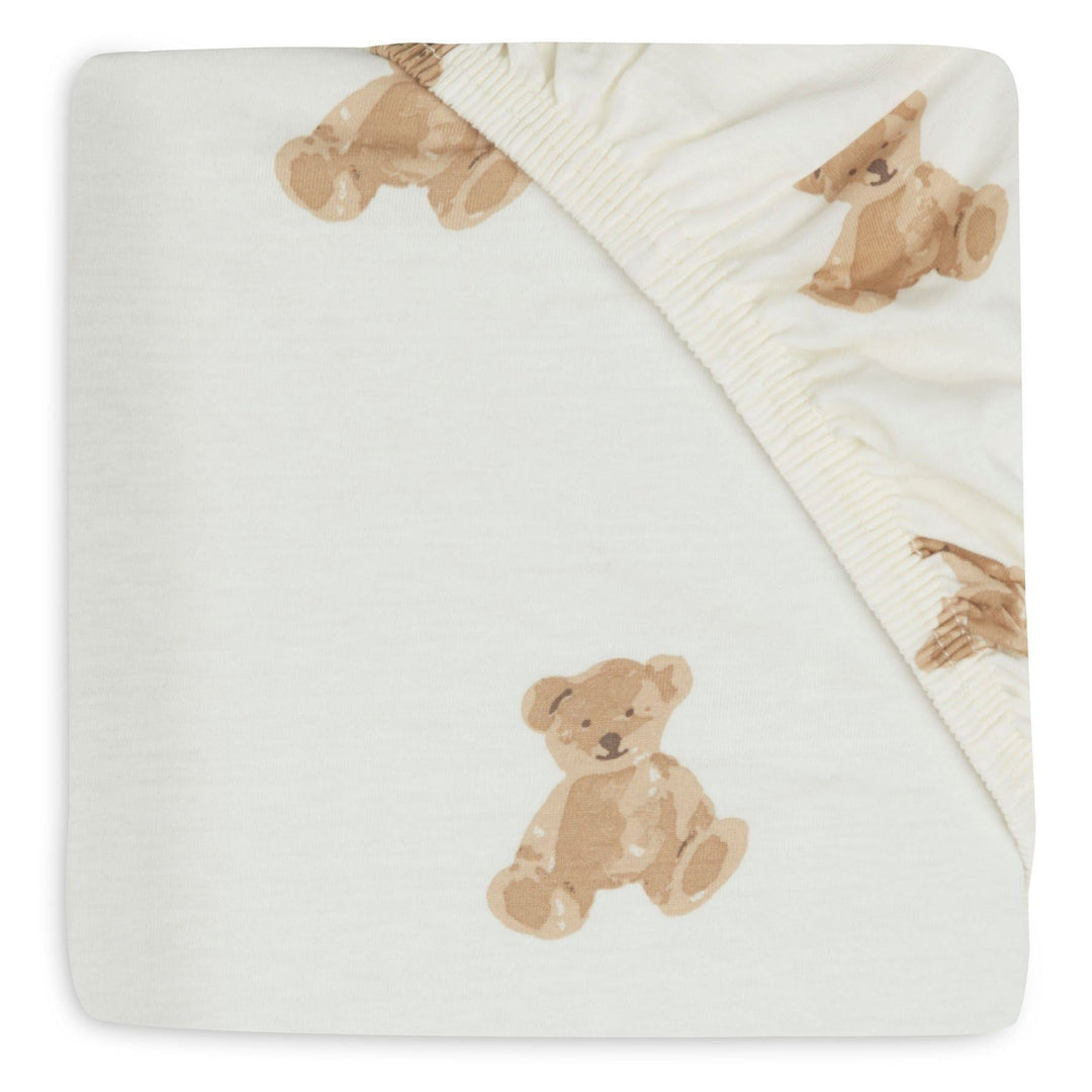 Jollein -  Fitted Sheet 60x120cm - Teddy Bear - Mabel & Fox