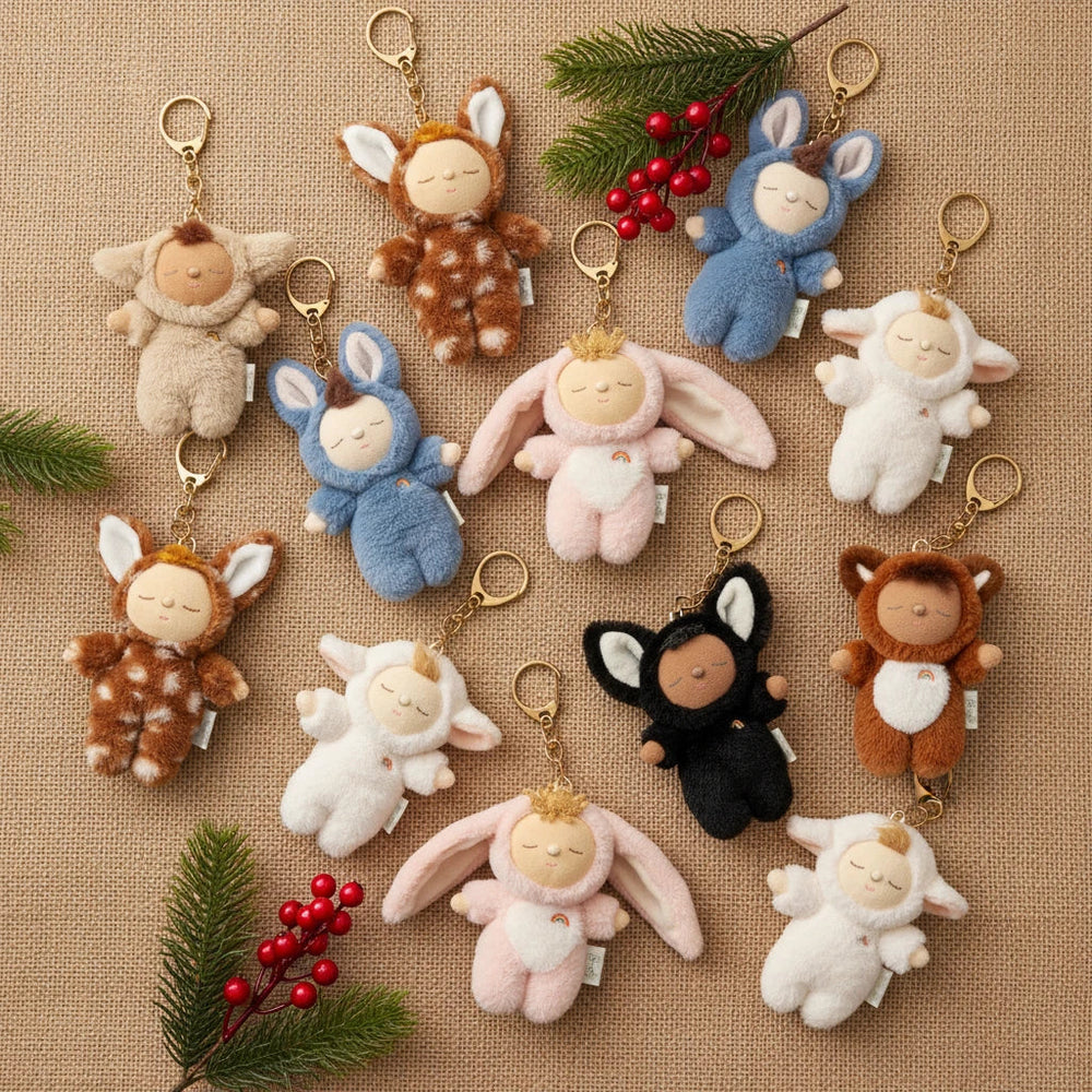 Olli Ella – Cozy Bag Charm – Cat Nox - Mabel & Fox