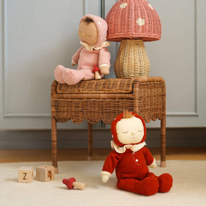 Olli Ella – Dozy Dinkum - Toadstool Pip – Pink - Mabel & Fox