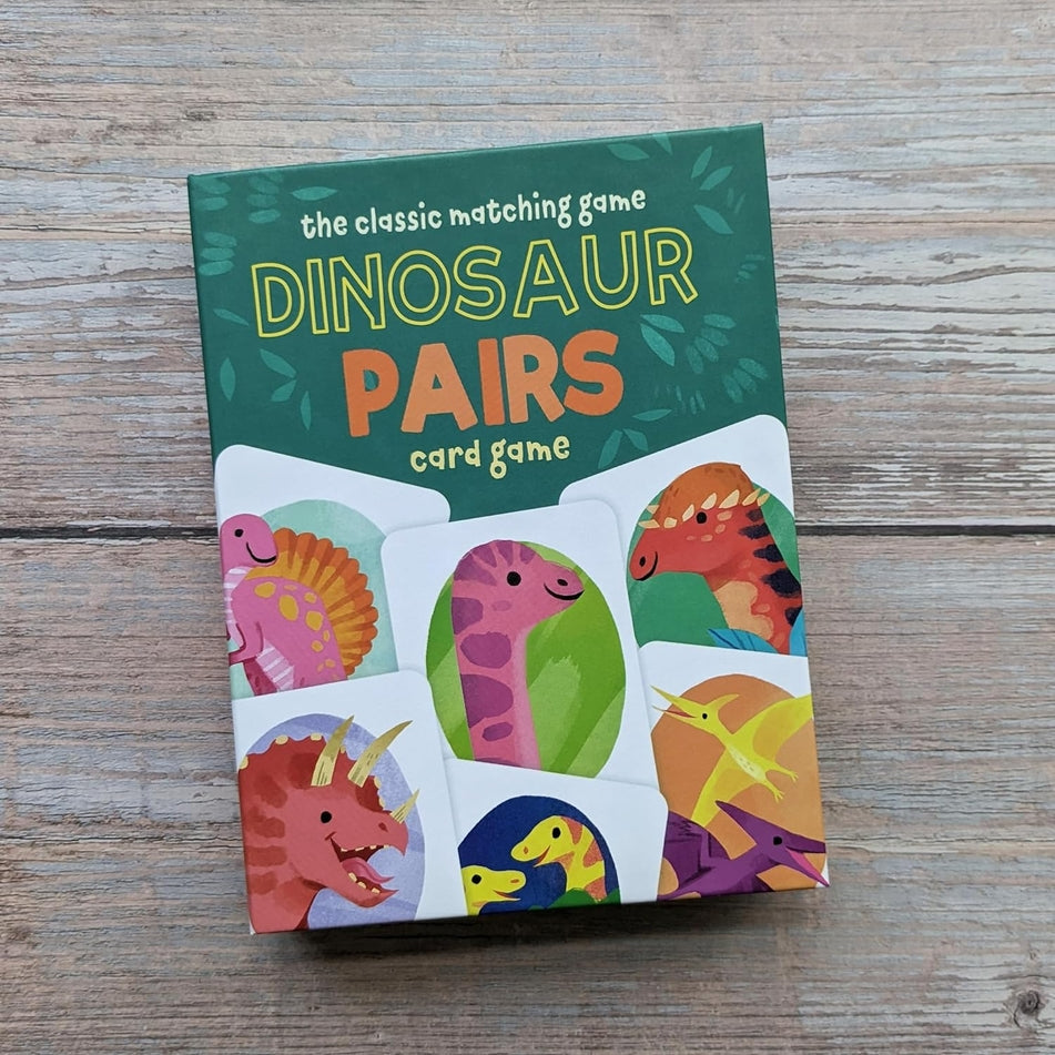 Dinosaur Pairs – Children’s Matching Card Game - Mabel & Fox