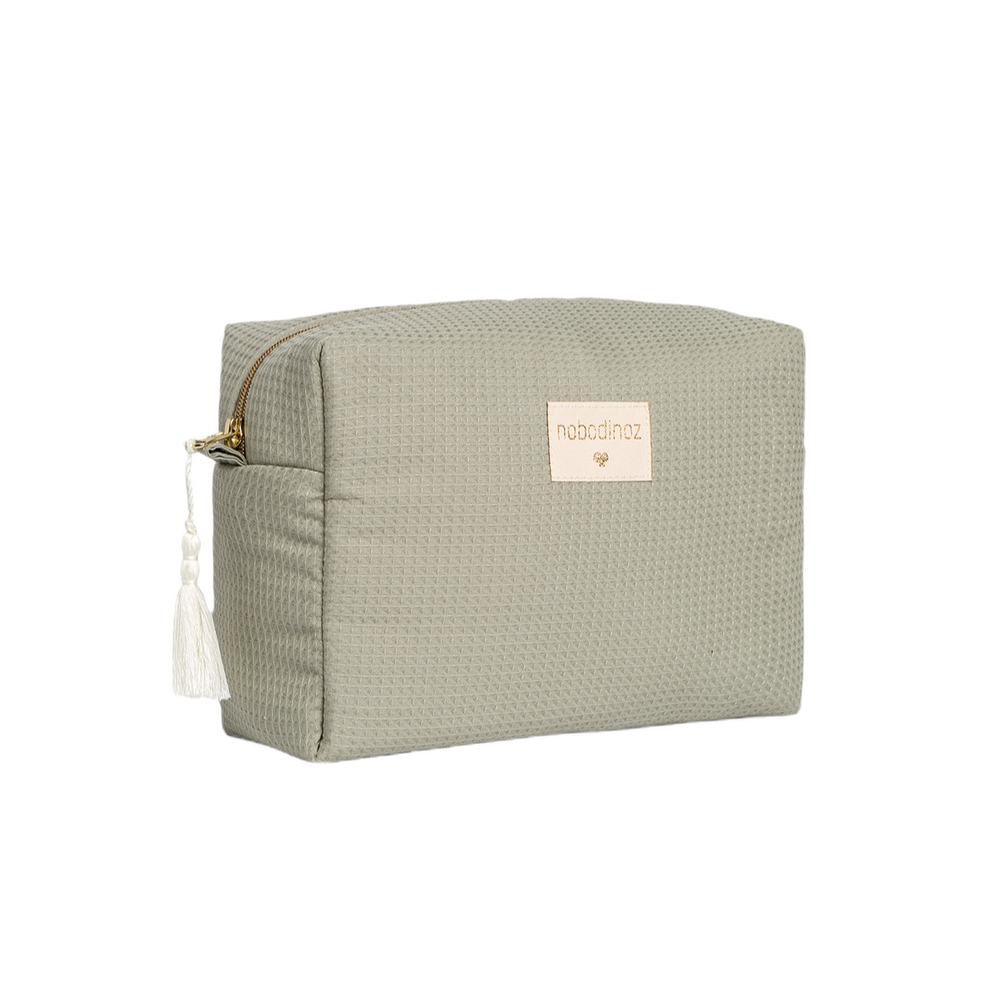 Nobodinoz-Diva Waterproof Vanity Case-Laurel Green - Mabel & Fox