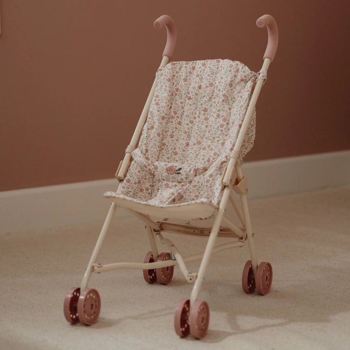 Little Dutch - Metal Doll Stroller - White