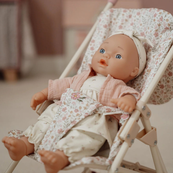 Little Dutch - Metal Doll Stroller - White