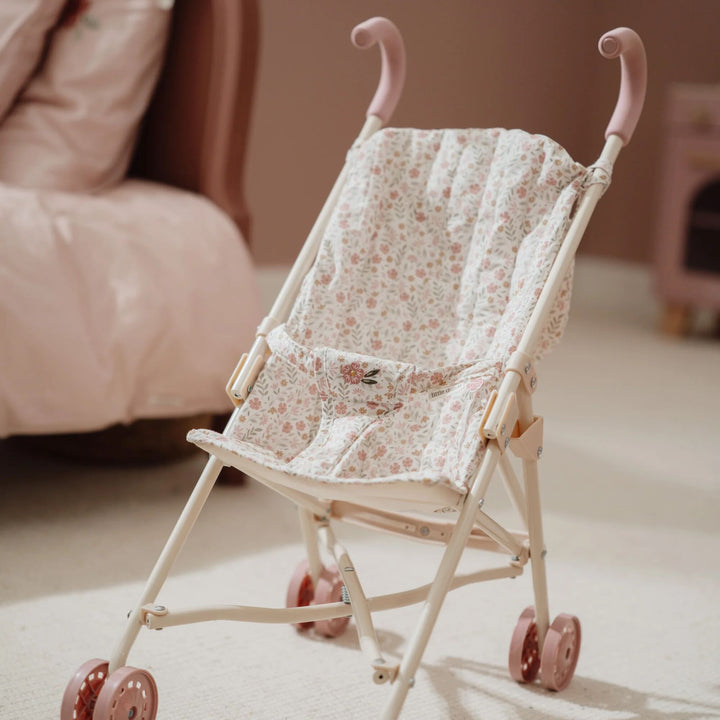 Little Dutch - Metal Doll Stroller - White