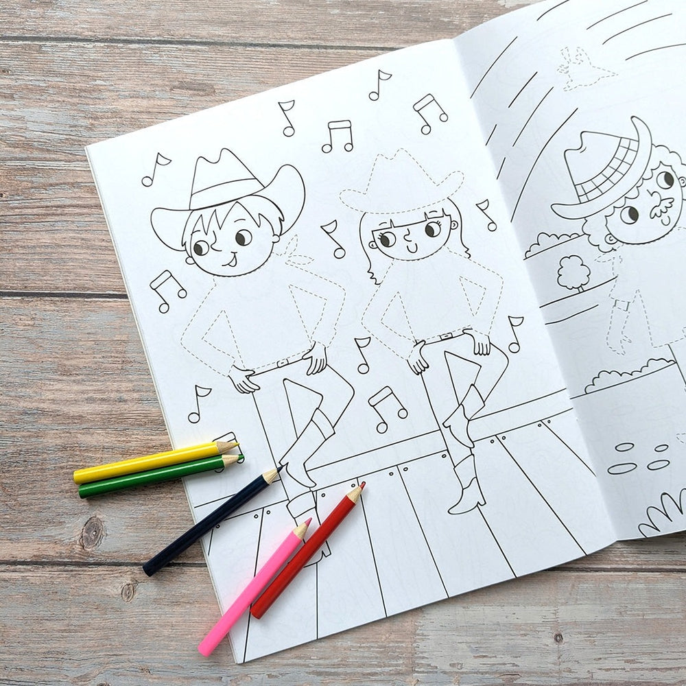 Dress Me Up Colouring & Activity Book - Cowboys - Mabel & Fox