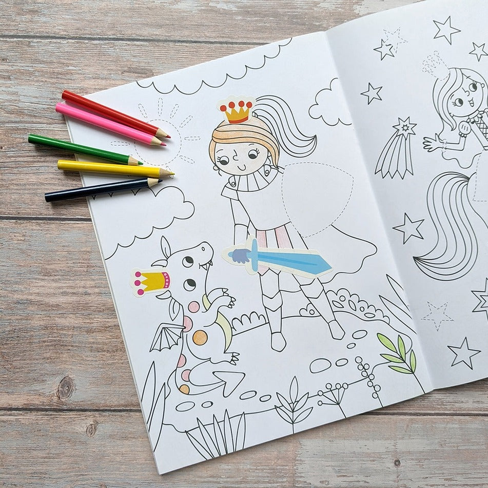 Dress Me Up Colouring & Activity Book - Princess - Mabel & Fox