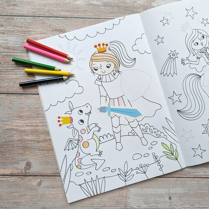 Dress Me Up Colouring & Activity Book - Princess - Mabel & Fox
