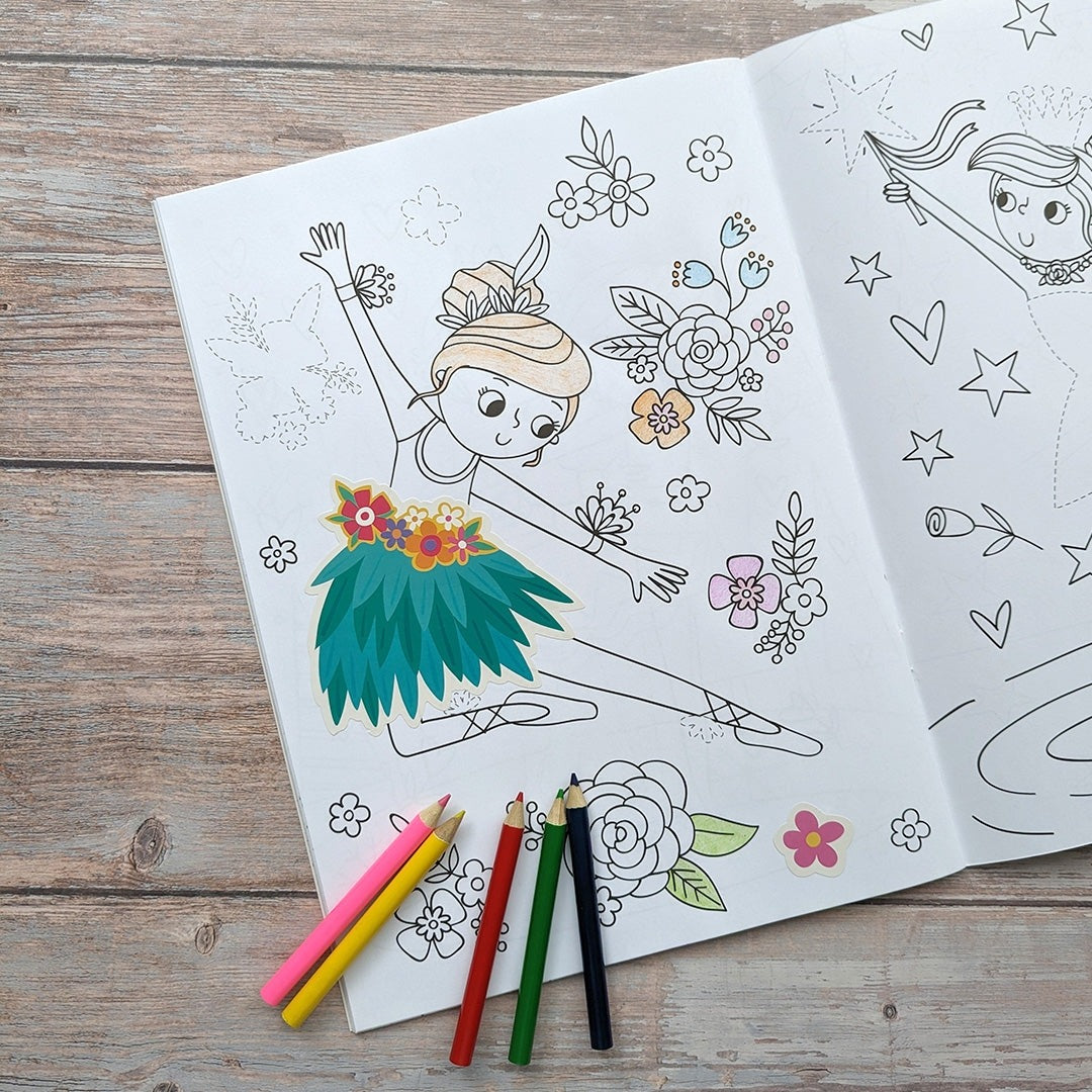 Dress Me Up Colouring and Activity Book - Ballet - Mabel & Fox