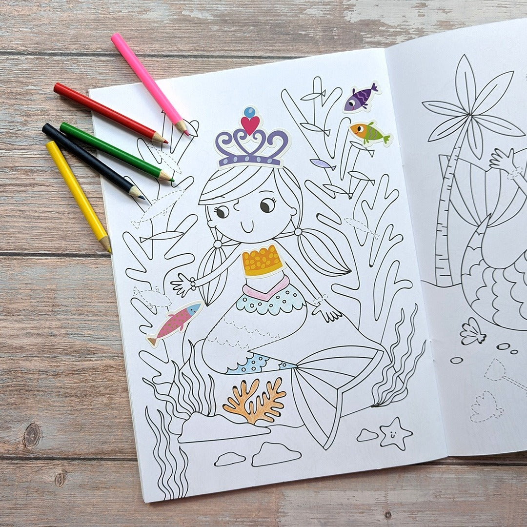 Dress Me Up Colouring and Activity Book - Mermaids - Mabel & Fox