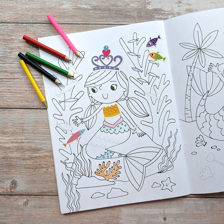 Dress Me Up Colouring and Activity Book - Mermaids - Mabel & Fox