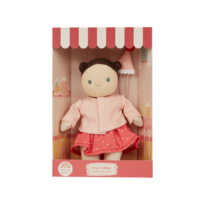 Olli Ella – Dress Me Dinky Sophie Sundae – Red - Mabel & Fox