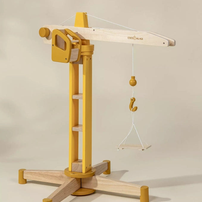 Coco Village - Wooden Toy - Oversized Construction Crane