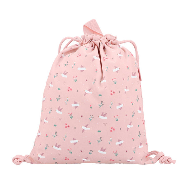 Tutete – Fabric Drawstring Backpack – Blossom Birds