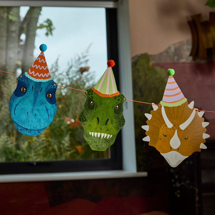 HootyBalloo By Green Club - Dinosaur Garland 4m