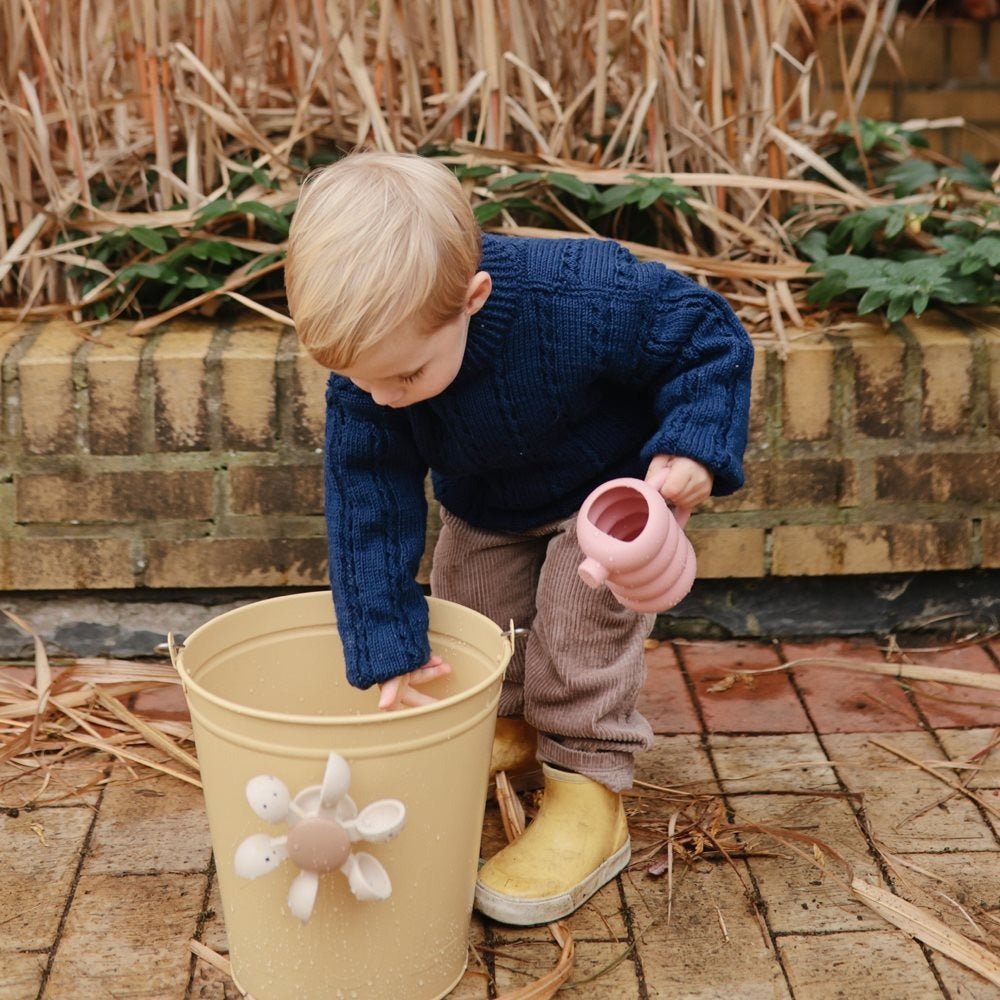 Mushie - Silicone Watering Can - Peony - Mabel & Fox