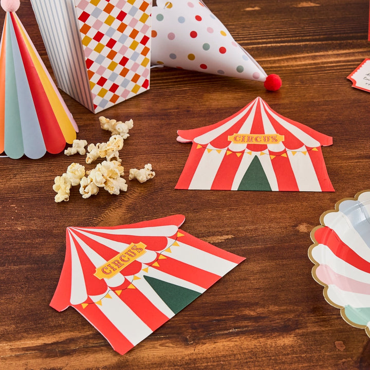 HootyBalloo By Green Club - Circus Tent Paper Napkins - (Pack of 16)