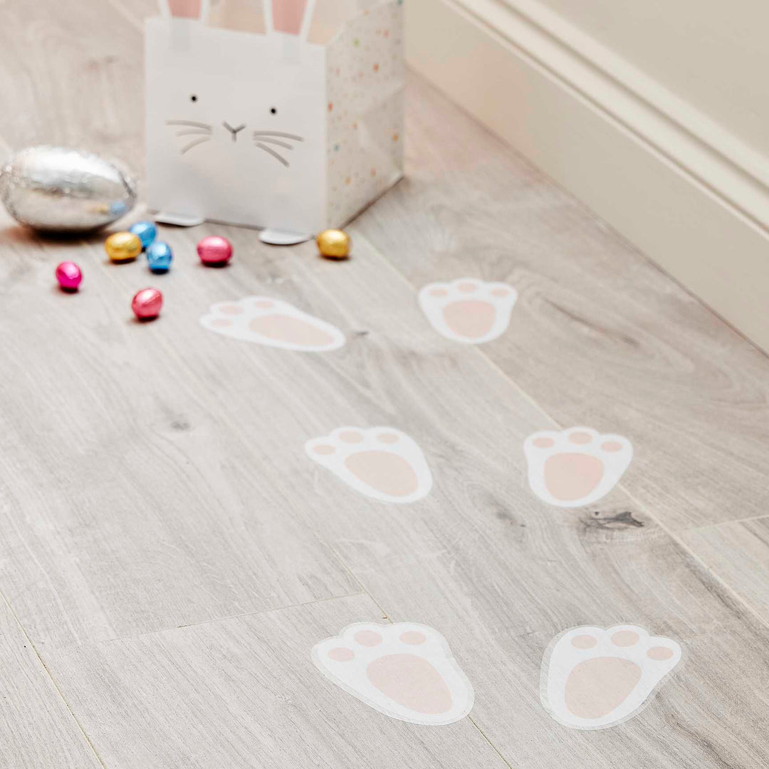 Ginger Ray - Easter Bunny Footprint Floor Stickers