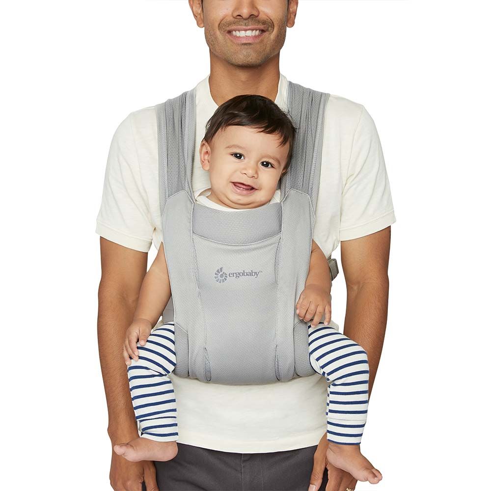 Ergo Baby - Embrace Soft Air Mesh - Soft Grey - Mabel & Fox