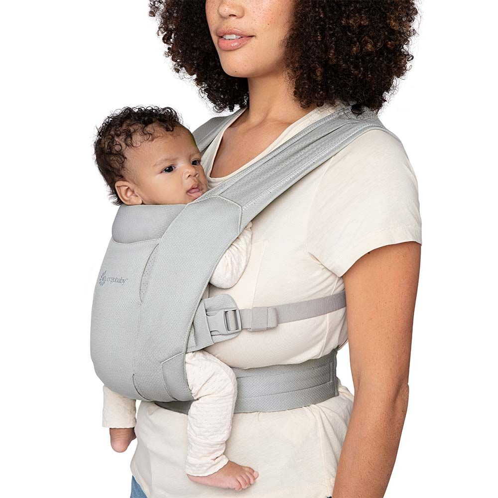 Ergo Baby - Embrace Soft Air Mesh - Soft Grey - Mabel & Fox