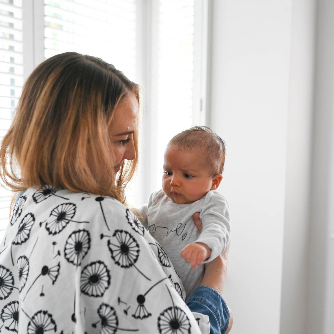 Etta Loves UK - Sensory Muslin - Plant Print (3 Pack) - Mabel & Fox